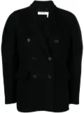 Chloé double-breasted wool-blend jacket - Black