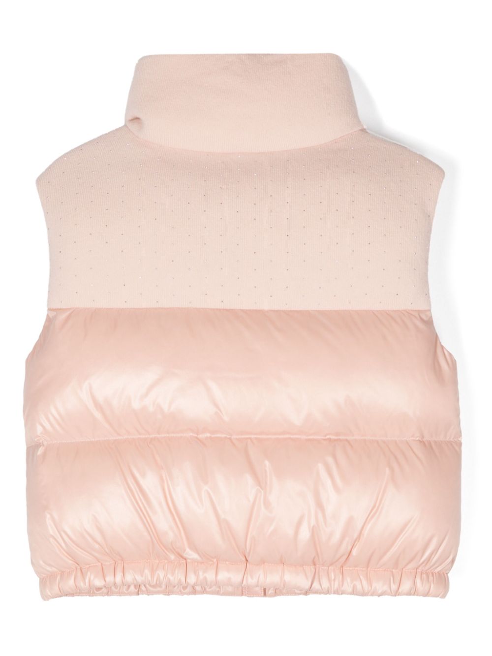 Moncler Enfant Suzan panelled puffer gilet - Pink