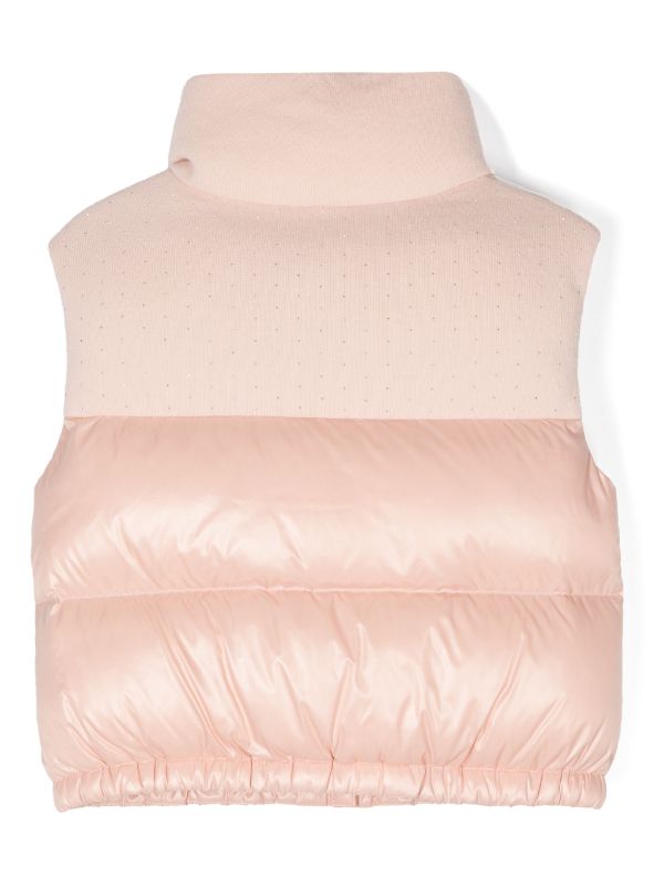 Moncler clearance pink gilet