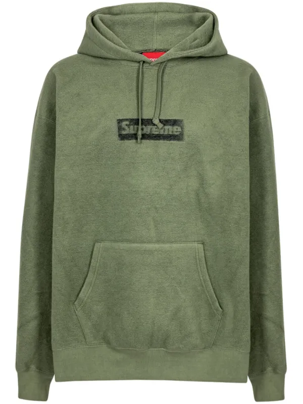 Supreme Inside Out Box Logo Hooded Sweatshirt Light Olive