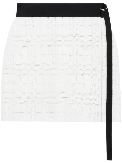 Burberry Vintage Check jacquard wrap miniskirt