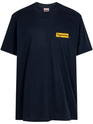 Supreme Box Logo Cotton T-shirt | Blue | FARFETCH GE