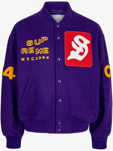 Supreme Tourist  "Purple" varsity jacket
