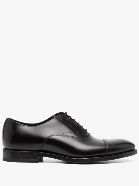 Henderson Baracco polished-finish leather Oxford shoes