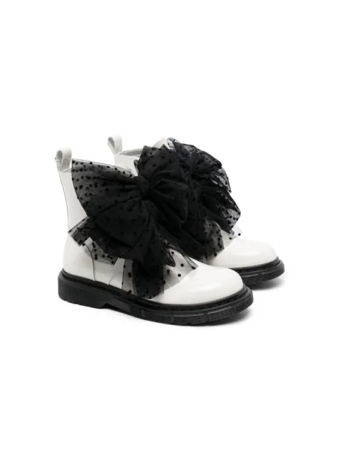 Monnalisa bottines à détail de nœud