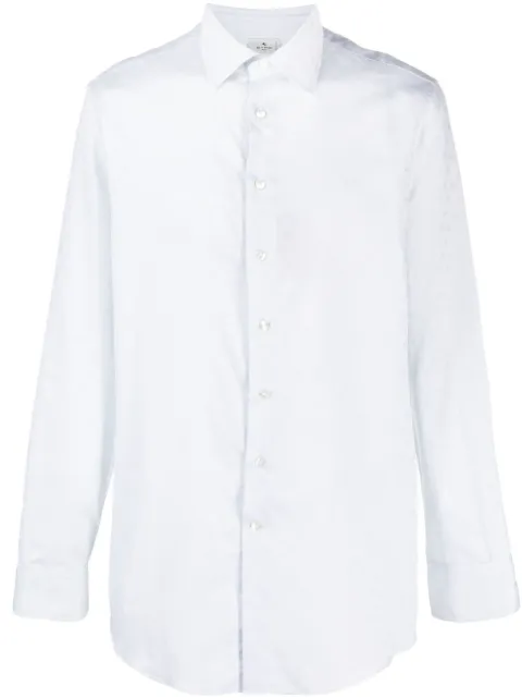 ETRO patterned-jacquard cotton shirt 