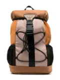 Emporio Armani Kids logo-plaque camping backpack - Brown