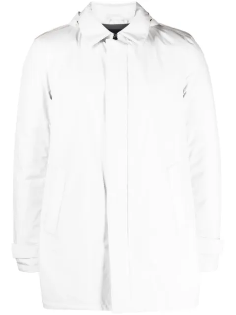 Herno detachable-hood feather-down jacket