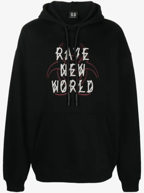 44 LABEL GROUP hoodie Fallout con logo estampado