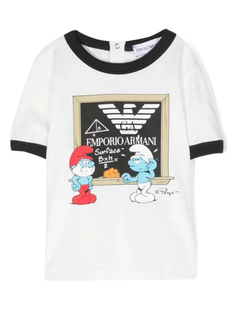 Emporio Armani Kids تيشيرت قطن بطبعة جرافيك