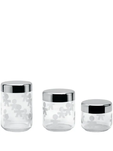 Alessi glass jars (set of three)