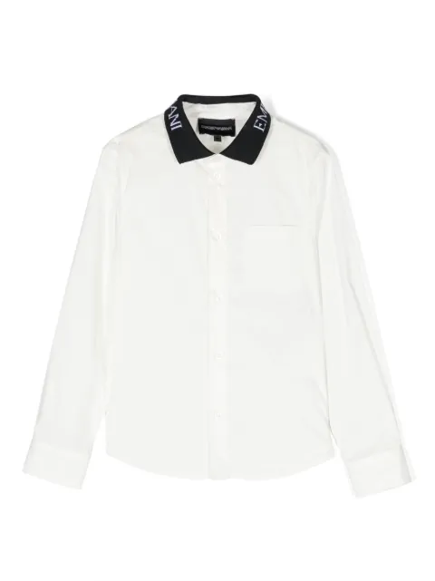 Emporio Armani Kids Hemd mit Logo-Print