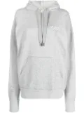 ISABEL MARANT Scott logo-embroidered hoodie - Grey