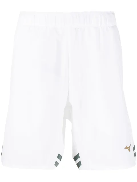 Mizuno logo-print elasticated track shorts