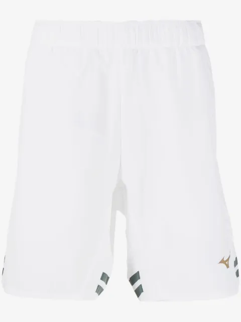 Mizuno logo-print elasticated track shorts