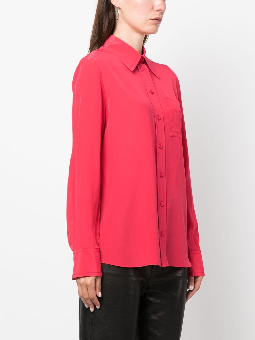 Cheap Lanvin button-down silk shirt Women