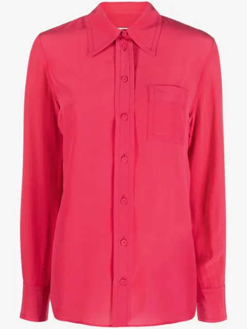 Lanvin camisa de seda con botones