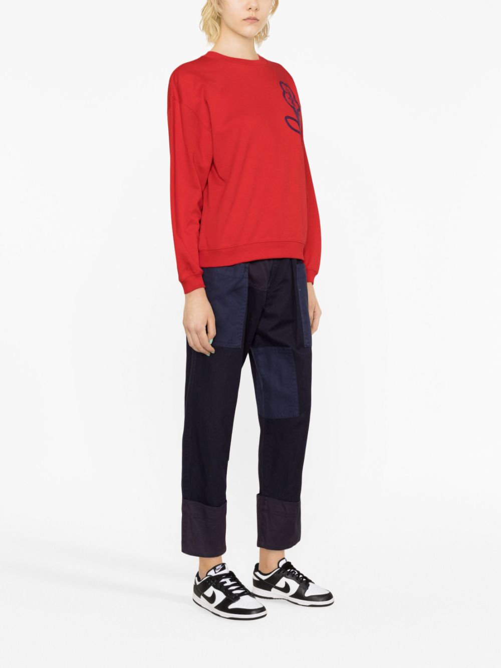 Kenzo Boke Flower-embroidered cotton sweatshirt Women