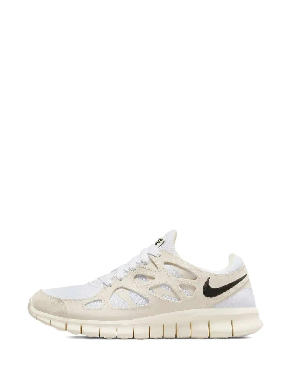 Nike Free Run 2 "white/black/light Bone/phantom" Sneakers In White