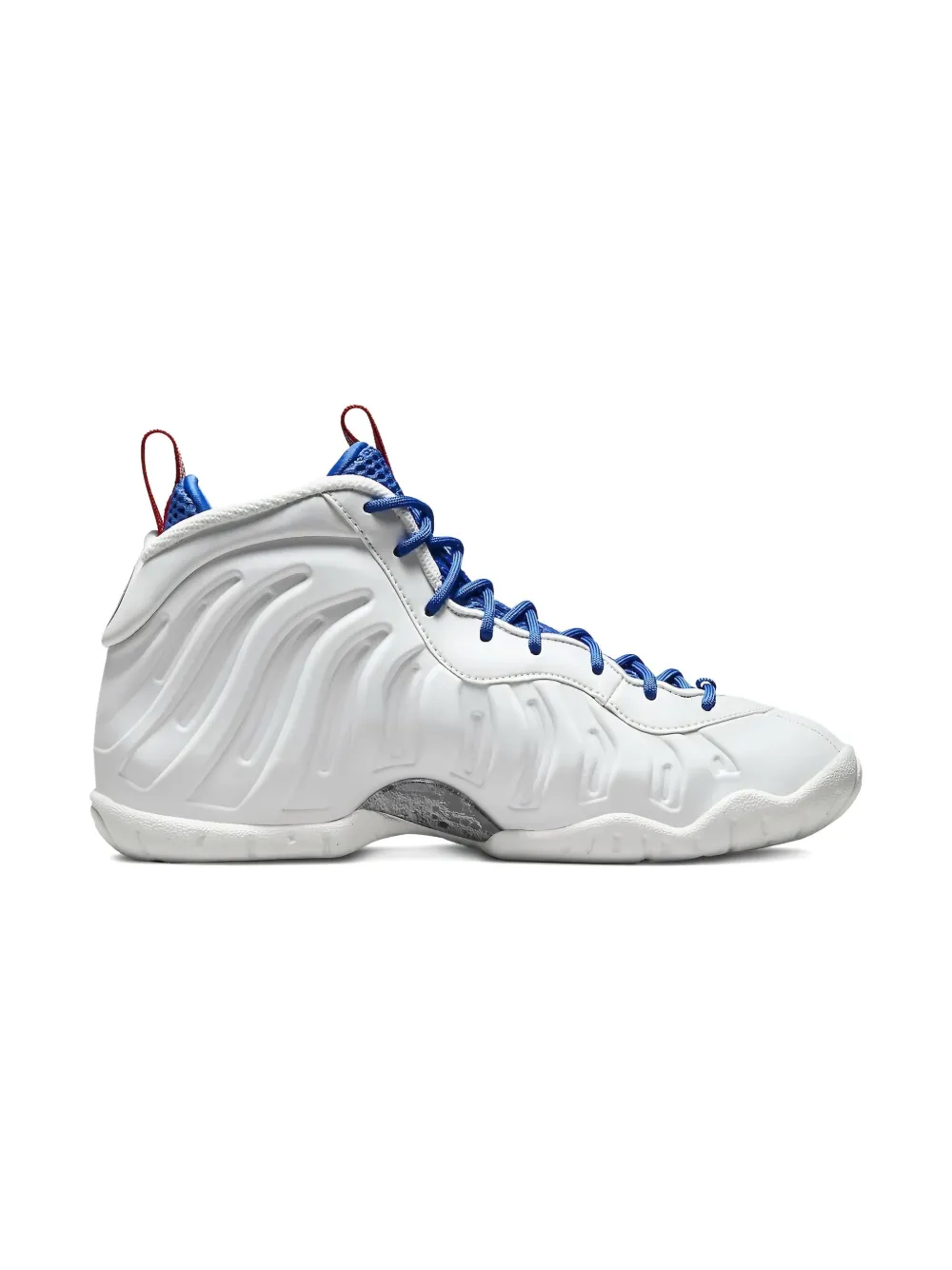Nike Kids Little Posite One USA Moon "Photon Dust University Red Game Royal Metallic Silver" sneakers White