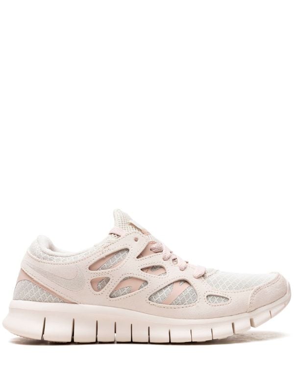 Nike free outlet run platinum women's