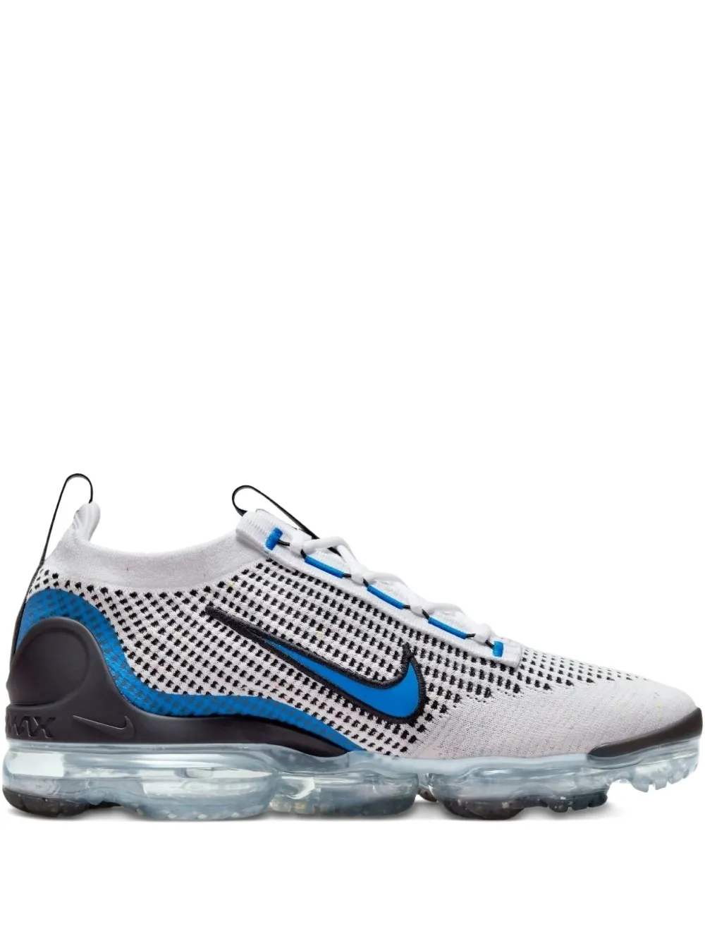 Nike Air Vapormax 2021 Flyknit "white/black/photo Blue" Sneakers