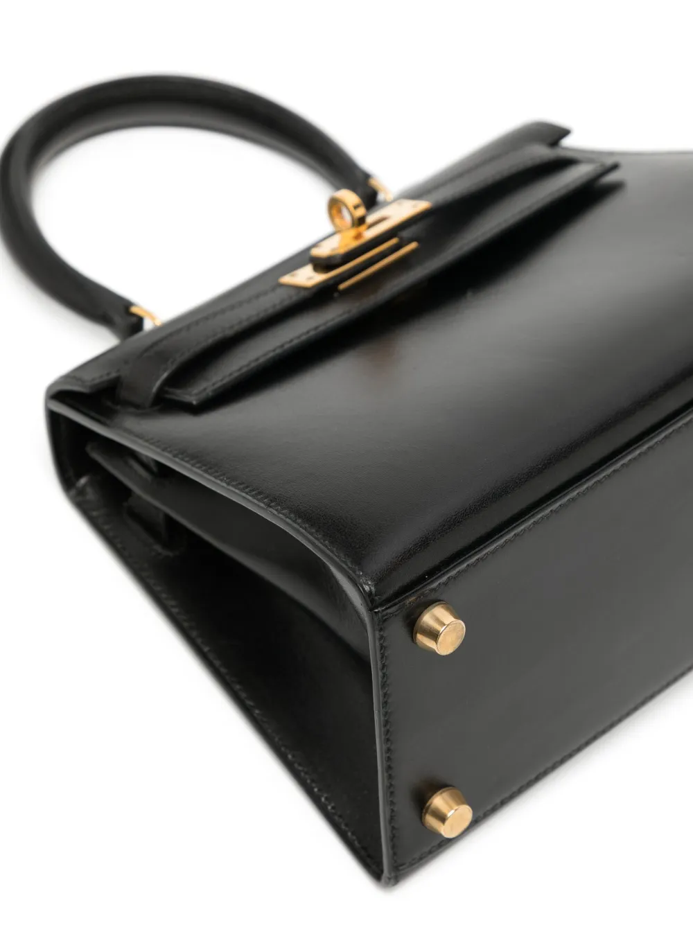 Pre-owned Hermes Kelly 20 Sellier 两用手提包（1995年典藏款） In Black