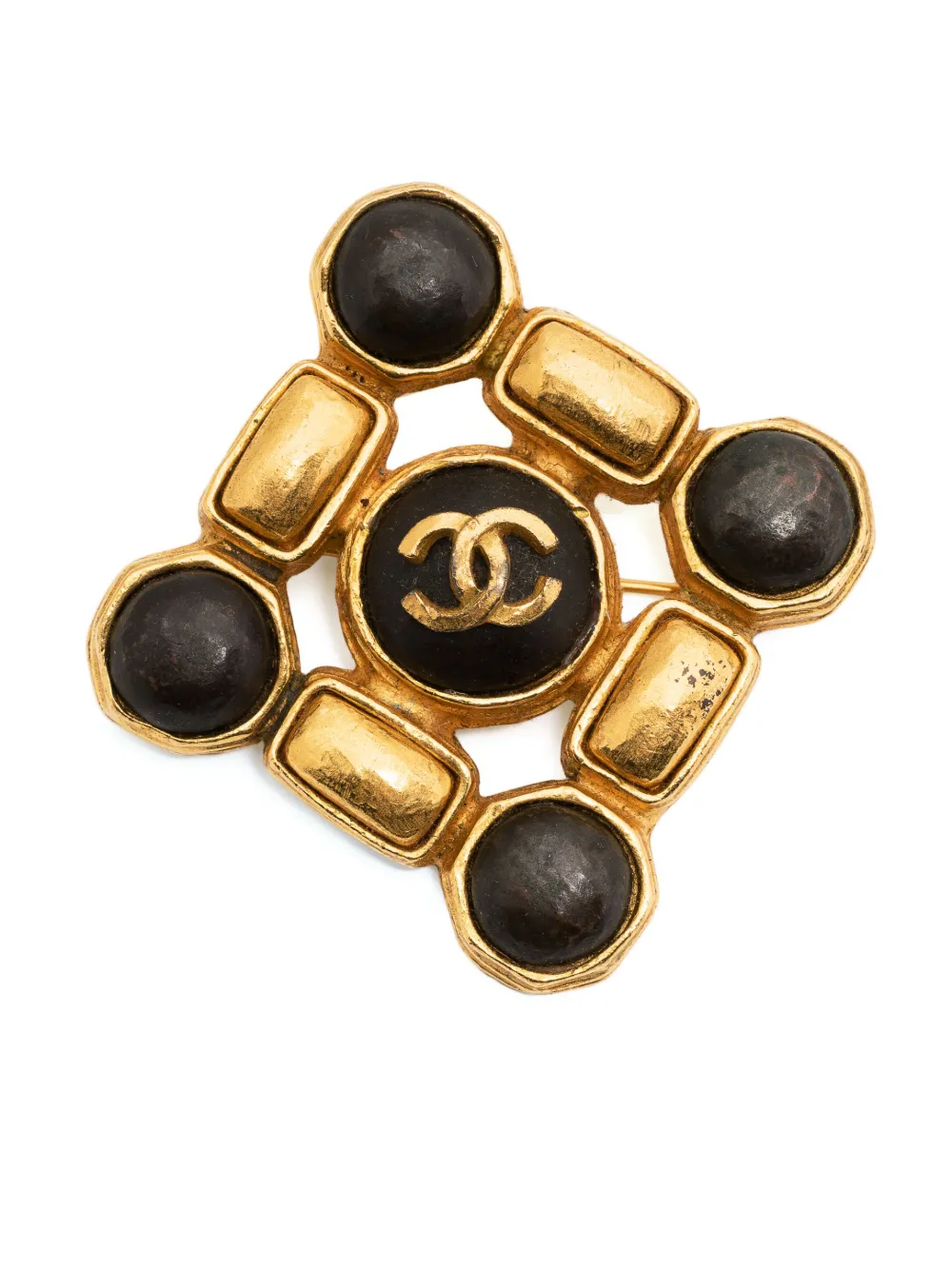 【クーポン対象外】 CHANEL JO FARFETCH | Gold | Brooch Embellished CC 1997 Pre-Owned 小物