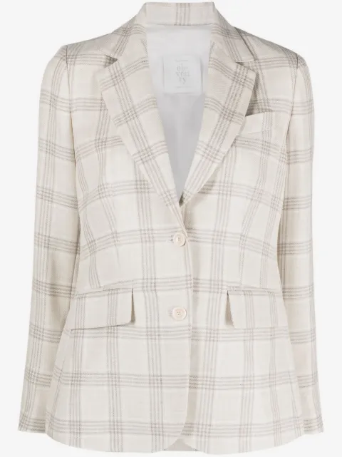 Eleventy blazer con botones y cuadros estampados