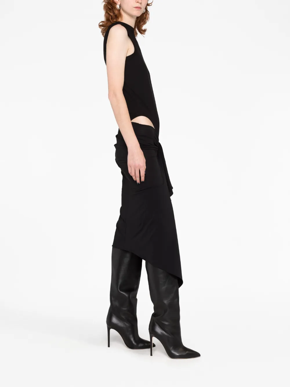 The Attico Abito midi smanicato con cut-out | Image 6