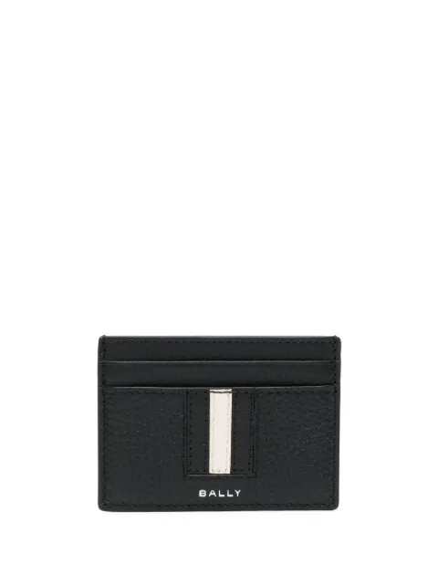 Bally Thar stripe-detail leather cardholder
