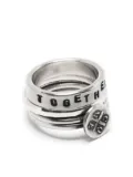 WERKSTATT:MÜNCHEN Come Together ring (set of four) - Silver