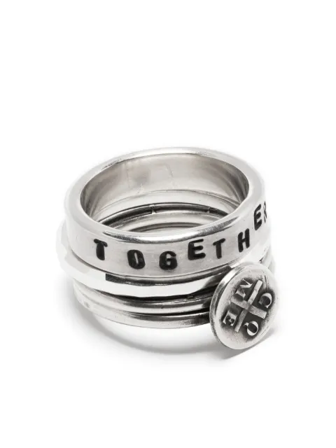 WERKSTATT:MÜNCHEN Come Together ring (set of four)