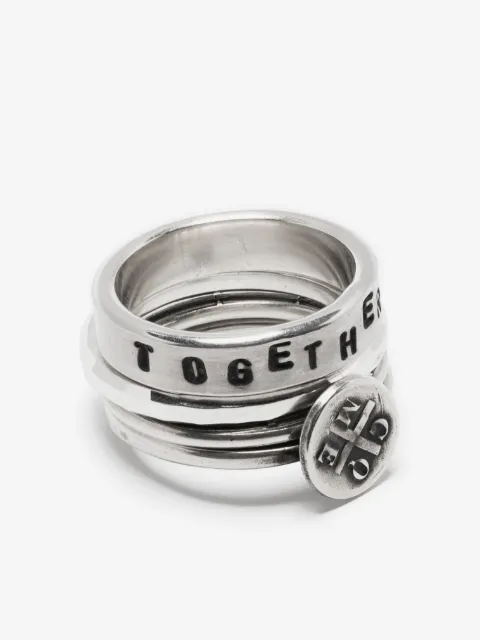 WERKSTATT:MÜNCHEN Come Together ring (set of four)