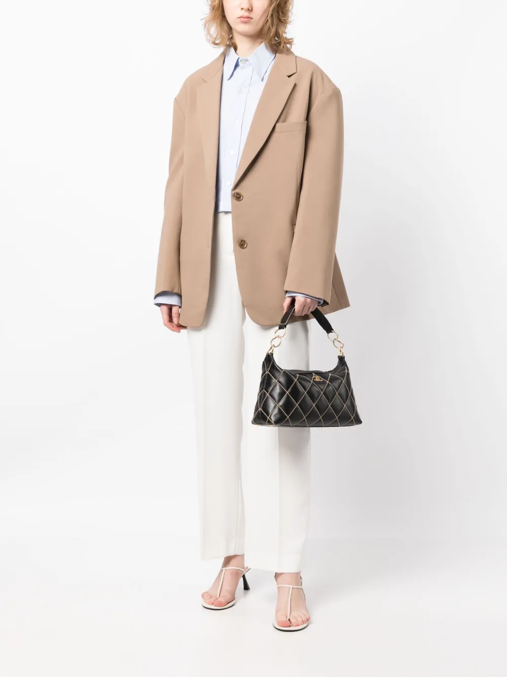 CHANEL Pre-Owned 2002s Wild Stitch handtas - Zwart