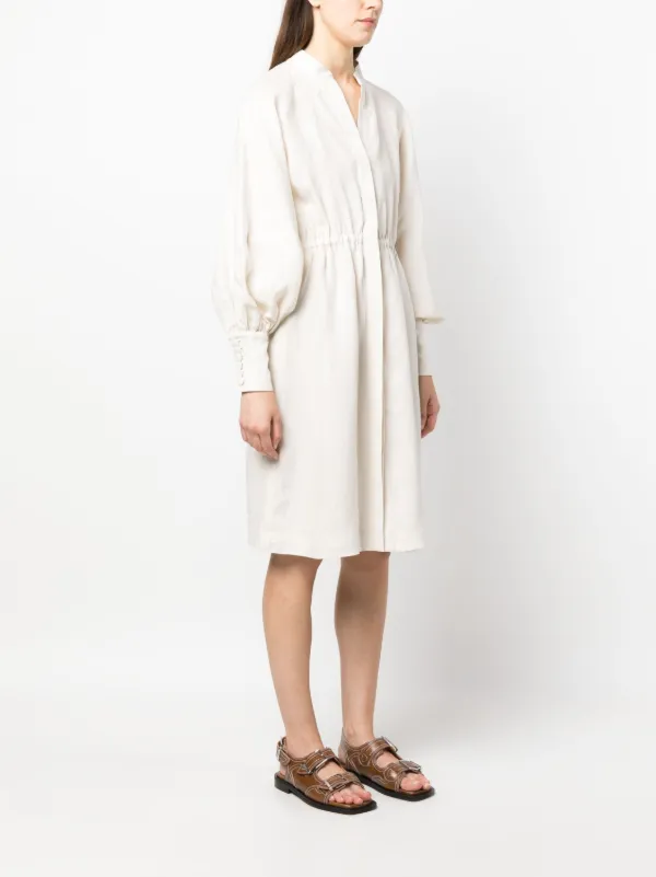 bridesmaid dresses long sleeve Chiffon Bishop Sleeves Bridesmaid Dress  Bridal and Formal