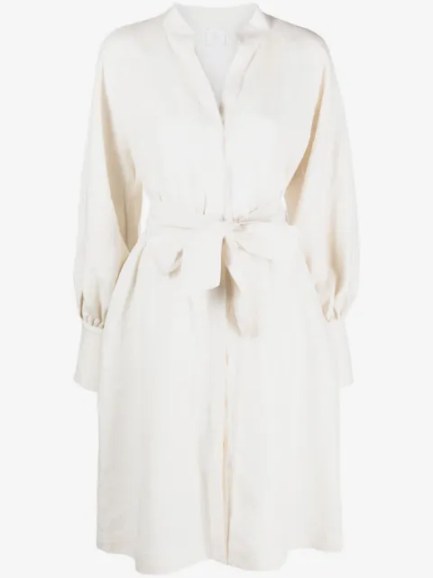 Eleventy belted linen dress
