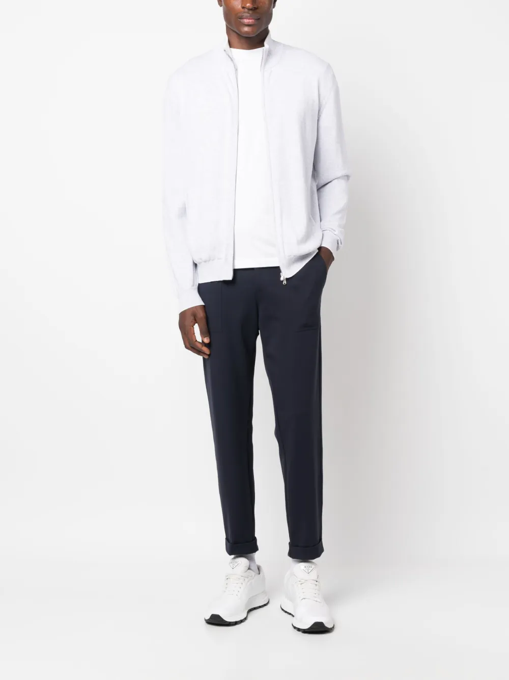 Eleventy Broek met toelopende pijpen - Blauw