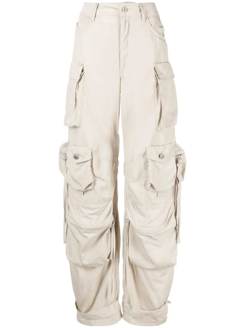 ATTICO HIGH-WAISTED CARGO TROUSERS