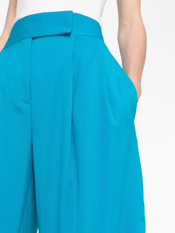 The Attico Gary virgin-wool Trousers | Blue | FARFETCH GE