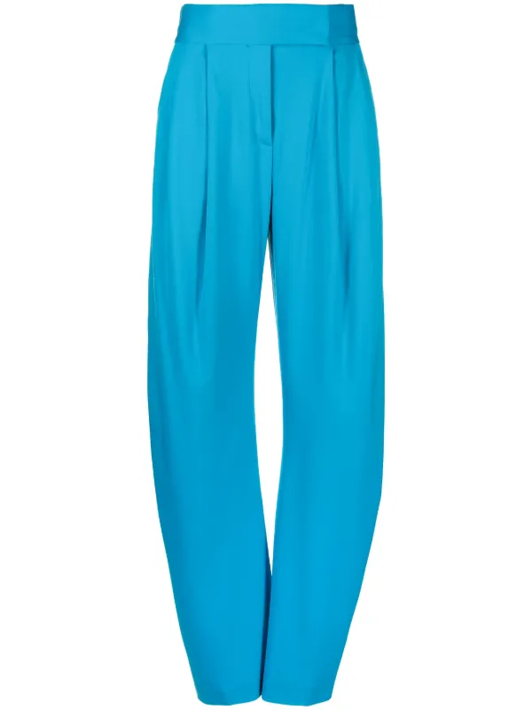 パンツ THE ATTICO GARY VIRGIN WOOL LONG PANTS Gary wool-blend barrel-leg pants in grey - The Attico