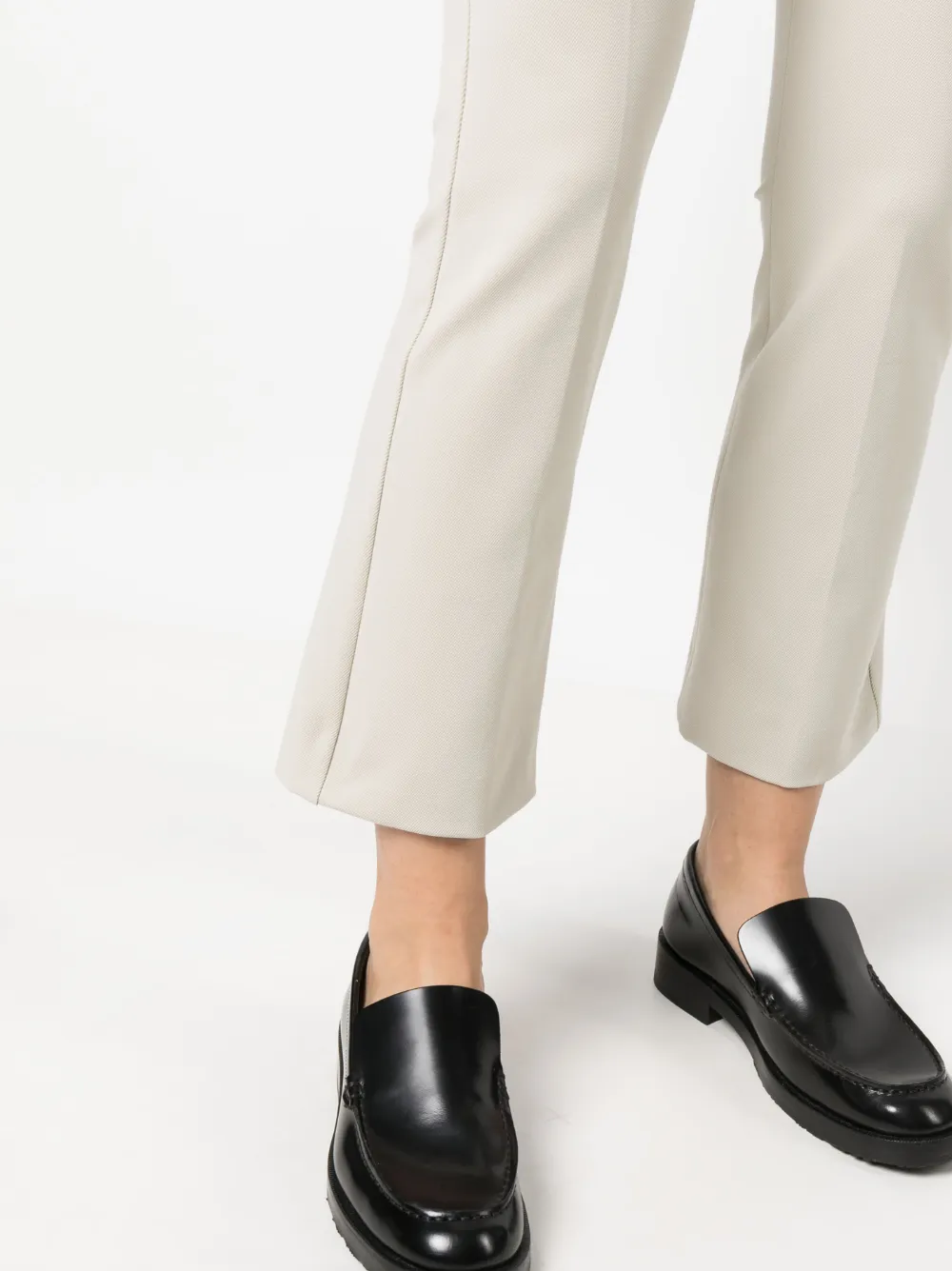 Shop 's Max Mara Mid-rise Cropped Trousers In Neutrals