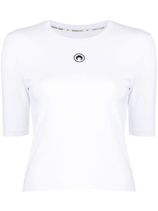 Marine Serre Crescent Moon organic-cotton T-shirt - Farfetch