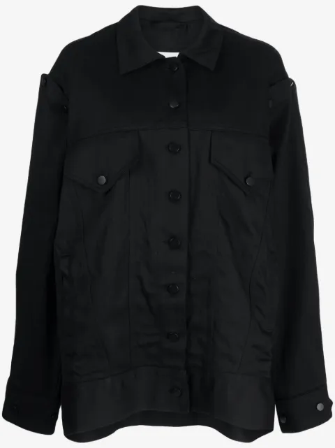 Melitta Baumeister detachable-sleeve denim jacket
