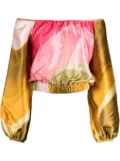 Silvia Tcherassi Dariella off-shoulder blouse - Pink