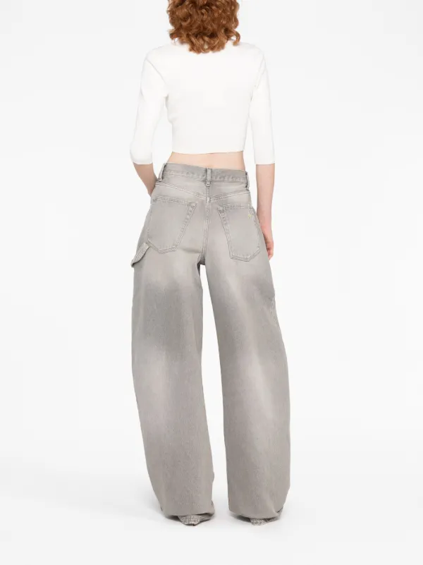 The Attico Pussybow cut-out Top | White | FARFETCH