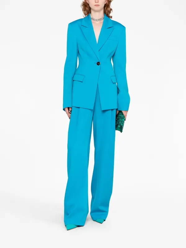 アウターその他 THE ATTICO Woman Blazer Gnawed Blue 237WCG26W041 258 20603078_50593606_600.jpg