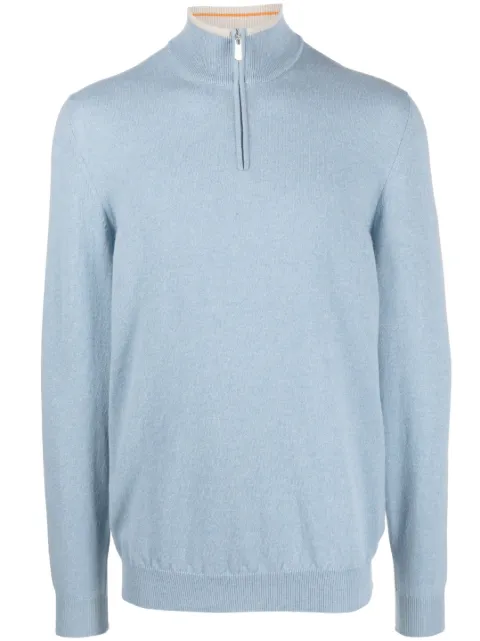 Fedeli Favonio quarter-zip cashmere jumper