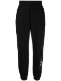 Moncler logo-print cotton track pants - Black