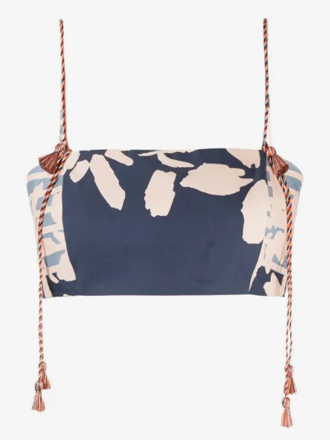 Silvia Tcherassi draped-tassel cotton corset 
